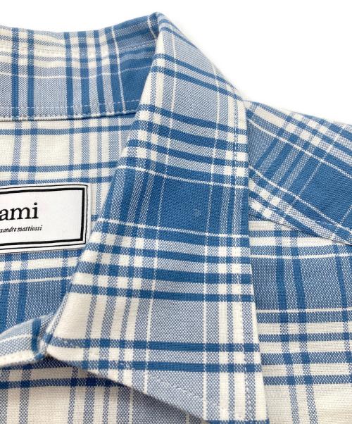 AMI Alexandre Mattiussi（アミアレクサンドルマテュッシ）AMI Alexandre Mattiussi (アミアレクサンドルマテュッシ) 半袖シャツ ブルー サイズ:Mの古着・服飾アイテム