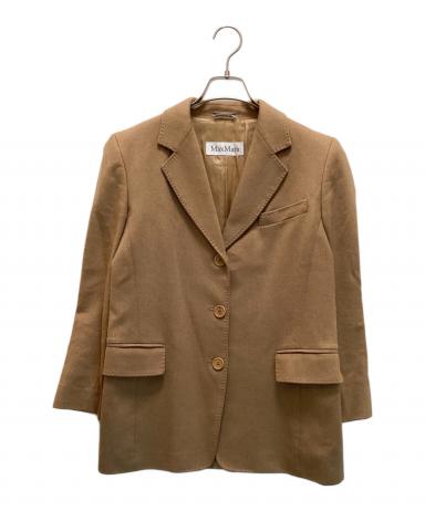 Max Mara ベージュジャケット ベルト付き【USED】 Cashmere jacket with belt, sand | Max Mara