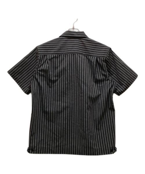 stussy（ステューシー）stussy (ステューシー) S/Sストライプワークシャツ グリーン サイズ:Mの古着・服飾アイテム