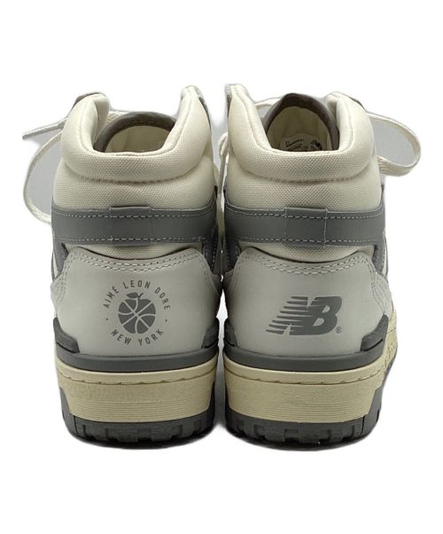 NEW BALANCE（ニューバランス）NEW BALANCE (ニューバランス) Aime Leon Dore (エメ レオン ドレ) ハイカットスニーカー ホワイト×グレー サイズ:SIZE 27.5cmの古着・服飾アイテム