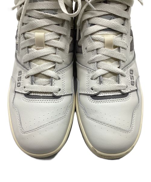 NEW BALANCE（ニューバランス）NEW BALANCE (ニューバランス) Aime Leon Dore (エメ レオン ドレ) ハイカットスニーカー ホワイト×グレー サイズ:SIZE 27.5cmの古着・服飾アイテム