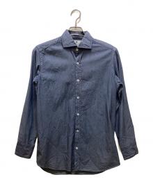 giannetto（ジャンネット）の古着「スリムフィット シャンブレーカッタウェイシャツ」｜ネイビー