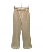 ELLIEエリー）の古着「ジョーゼットフレアパンツ」｜ベージュ