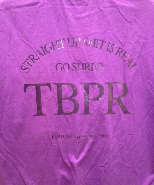TIGHTBOOTH PRODUCTION（タイトブースプロダクション）TIGHTBOOTH PRODUCTION (タイトブースプロダクション) ロゴプリントビッグTシャツ パープル サイズ:Lの古着・服飾アイテム