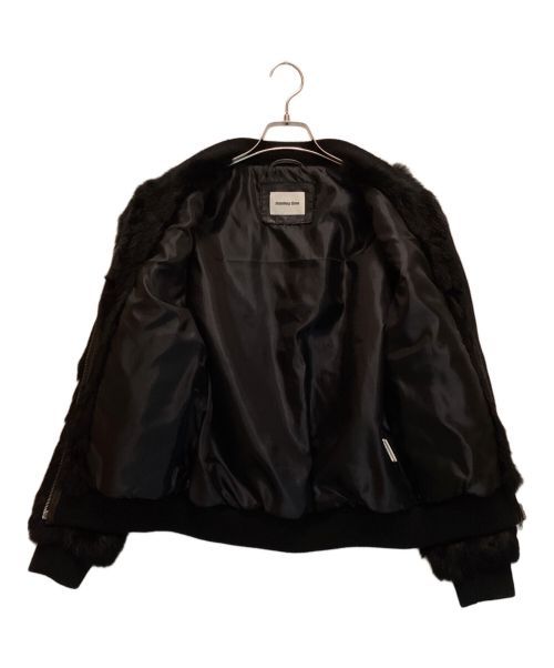 MONKEY TIME（モンキータイム）MONKEY TIME (モンキータイム) スクラップ ファー ジップ ブルゾン ブラック サイズ:SIZE Mの古着・服飾アイテム