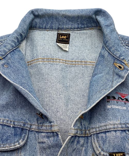 LEE（リー）LEE (リー) 80’Sデニムジャケット　USA製　企業系刺繍 ブルー サイズ:XLの古着・服飾アイテム
