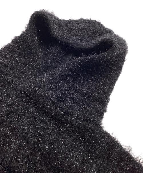 EBONY（エボニー）EBONY (エボニー) クロップドニットパーカー ブラック サイズ:2の古着・服飾アイテム