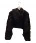 EBONY (エボニー) クロップドニットパーカー ブラック サイズ:2：4000円