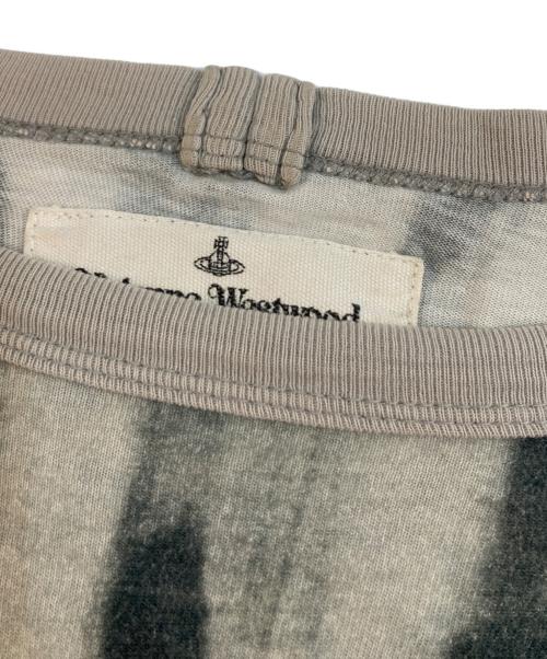 Vivienne Westwood ANGLOMANIA（ヴィヴィアンウエストウッドアングロマニア）Vivienne Westwood ANGLOMANIA (ヴィヴィアンウエストウッドアングロマニア) ロゴプリントビッグドルマンTシャツ グレー サイズ:38の古着・服飾アイテム