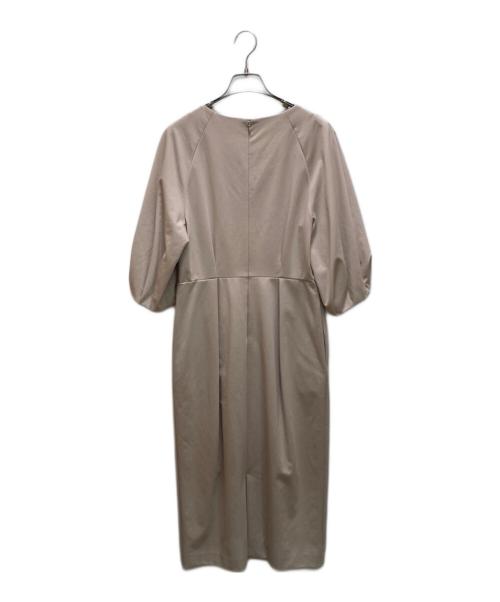 ANAYI（アナイ）ANAYI (アナイ) ボリュームスリーブワンピース ベージュ サイズ:Mの古着・服飾アイテム