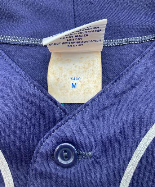 Majestic（マジェスティック）Majestic (マジェスティック) 古着ベースボールシャツ ネイビー サイズ:Mの古着・服飾アイテム