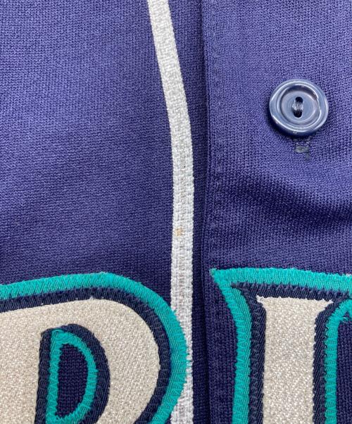 Majestic（マジェスティック）Majestic (マジェスティック) 古着ベースボールシャツ ネイビー サイズ:Mの古着・服飾アイテム