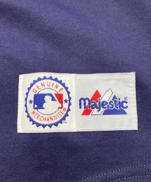 Majestic（マジェスティック）Majestic (マジェスティック) 古着ベースボールシャツ ネイビー サイズ:Mの古着・服飾アイテム