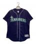 Majestic（マジェスティック）の古着「古着ベースボールシャツ」｜ネイビー