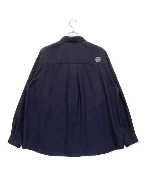 MAGIC STICK（マジックスティック）MAGIC STICK (マジックスティック) RELAX FIT SHIRTS / リラックス フィット シャツ THE CORE ネイビー サイズ:LARGEの古着・服飾アイテム