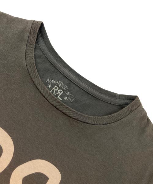 RRL（ダブルアールエル）RRL (ダブルアールエル) ロゴTシャツ オリーブ サイズ:Sの古着・服飾アイテム