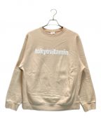 tokyovitaminトーキョービタミン）の古着「ロゴスウェット」｜ベージュ