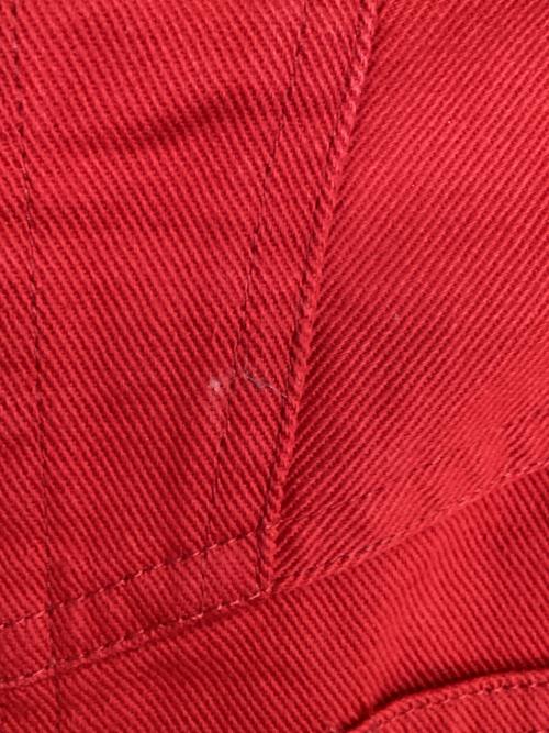 PINK HOUSE（ピンクハウス）PINK HOUSE (ピンクハウス) フラワーロゴ刺繍ロングスカート レッド サイズ:Mの古着・服飾アイテム