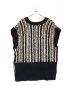 rito structure (リト ストラクチャー) INLAY KNIT VEST / インレイニットベスト ホワイト×ブラック サイズ:2：6000円