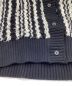 中古・古着 rito structure (リト ストラクチャー) INLAY KNIT VEST / インレイニットベスト ホワイト×ブラック サイズ:2：6000円