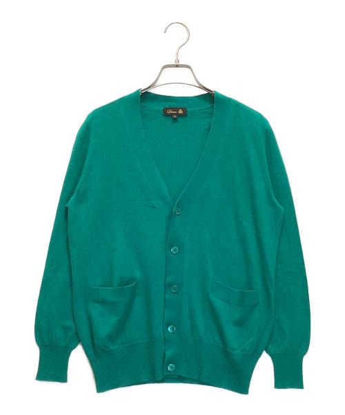 DRAWER（ドゥロワー）DRAWER (ドゥロワー) カシミヤシルクVネックカーディガン グリーン サイズ:1の古着・服飾アイテム