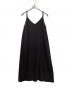 SOEJU（ソージュ）の古着「サテンキャミソールワンピース」｜ブラック