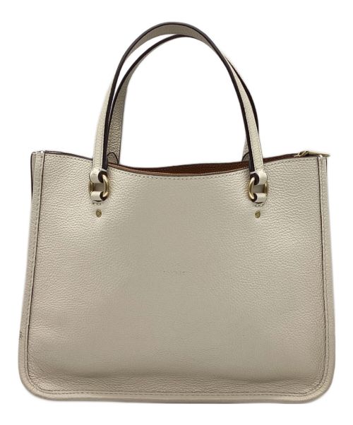 COACH（コーチ）COACH (コーチ) タイラーキャリーオール　2WAY　ハンドバッグ　ショルダーバッグ アイボリーの古着・服飾アイテム