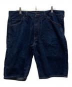A BATHING APEア ベイシング エイプ）の古着「刺繍デニムハーフパンツ」｜インディゴ