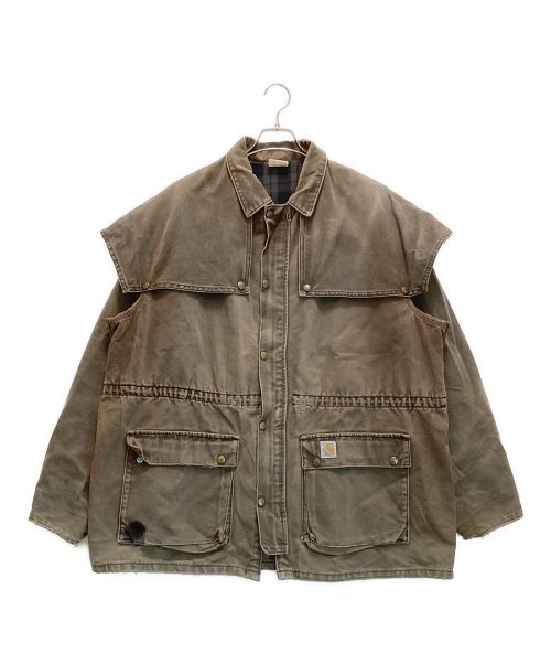 CarHartt（カーハート）CarHartt (カーハート) アンブレラケープジャケット　コットン　星タグ ブラウン サイズ:X-LARGEの古着・服飾アイテム