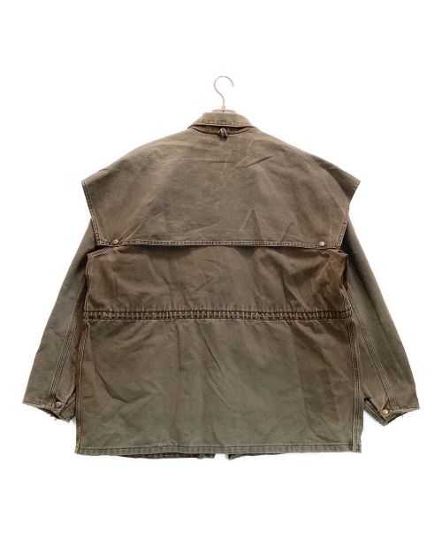 CarHartt（カーハート）CarHartt (カーハート) アンブレラケープジャケット　コットン　星タグ ブラウン サイズ:X-LARGEの古着・服飾アイテム