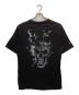 HERON PRESTON (ヘロンプレストン) ファイヤースカルTシャツ ブラック サイズ:S：7000円