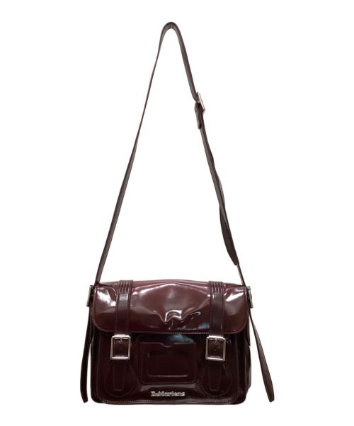 Dr.Martens（ドクターマーチン）Dr.Martens (ドクターマーチン) 11インチサッチェルバッグ　エナメル ブラウンの古着・服飾アイテム