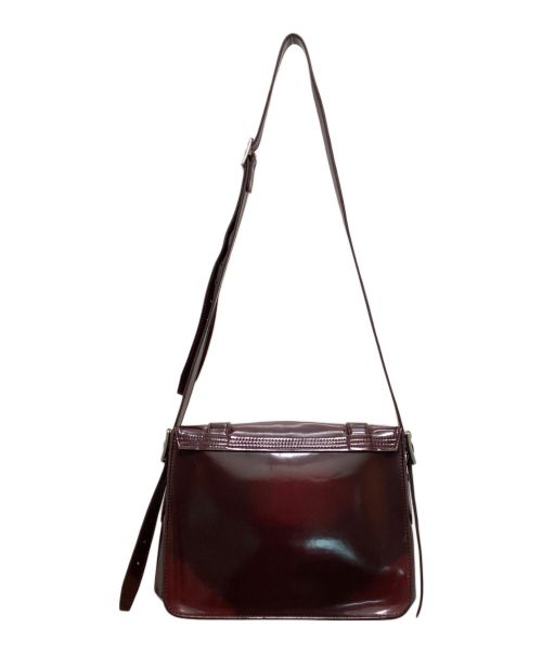 Dr.Martens（ドクターマーチン）Dr.Martens (ドクターマーチン) 11インチサッチェルバッグ　エナメル ブラウンの古着・服飾アイテム