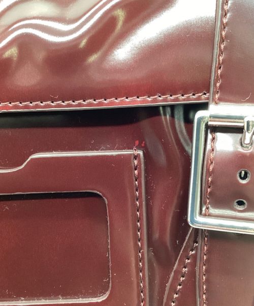 Dr.Martens（ドクターマーチン）Dr.Martens (ドクターマーチン) 11インチサッチェルバッグ　エナメル ブラウンの古着・服飾アイテム