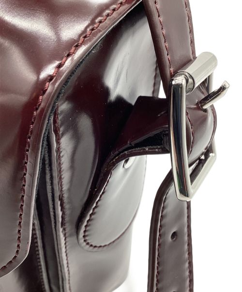 Dr.Martens（ドクターマーチン）Dr.Martens (ドクターマーチン) 11インチサッチェルバッグ　エナメル ブラウンの古着・服飾アイテム