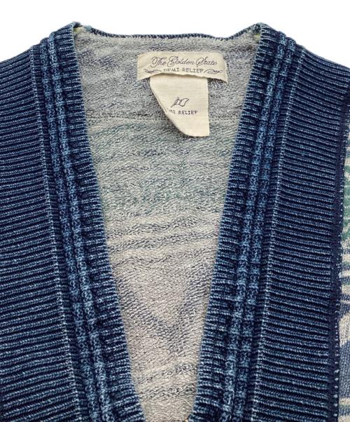 REMI RELIEF（レミレリーフ）REMI RELIEF (レミレリーフ) ネイティブ柄ジップカーディガン グレー サイズ:Mの古着・服飾アイテム