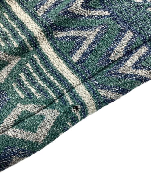 REMI RELIEF（レミレリーフ）REMI RELIEF (レミレリーフ) ネイティブ柄ジップカーディガン グレー サイズ:Mの古着・服飾アイテム