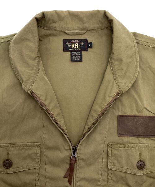 RRL（ダブルアールエル）RRL (ダブルアールエル) サマーフライトジャケット オリーブ サイズ:XLの古着・服飾アイテム