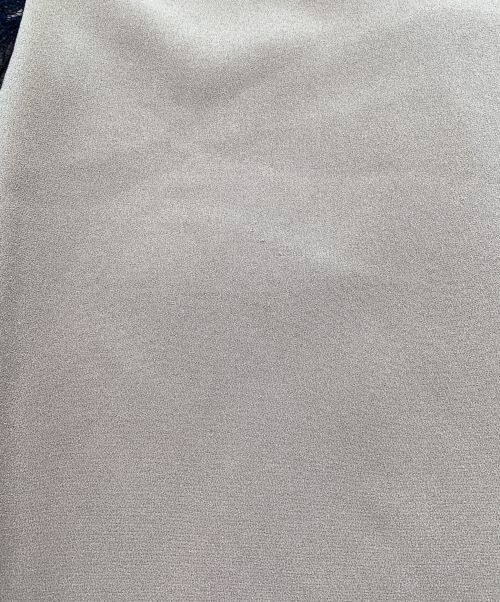 mame（マメ）mame (マメ) 袖フラワーレースワンピース　バイカラー　バックボタン　ひざ丈 ベージュ サイズ:2の古着・服飾アイテム