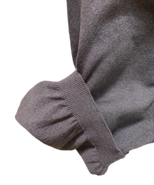 DRAWER（ドゥロワー）Drawer (ドゥロワー) フリルカーディガン グレー サイズ:２の古着・服飾アイテム