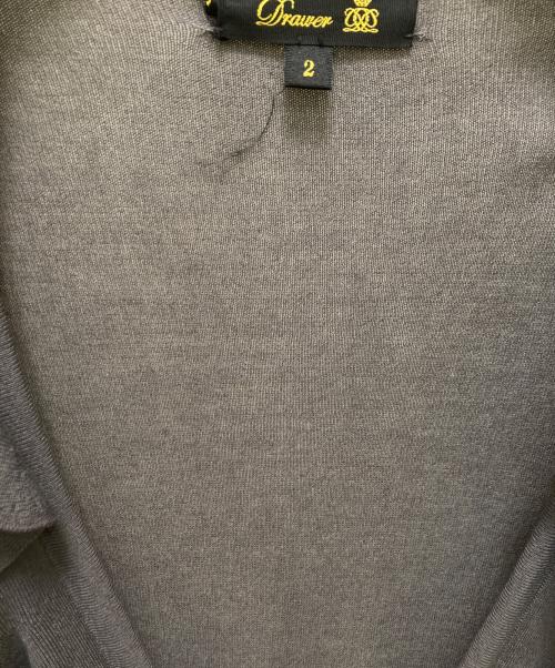 DRAWER（ドゥロワー）Drawer (ドゥロワー) フリルカーディガン グレー サイズ:２の古着・服飾アイテム