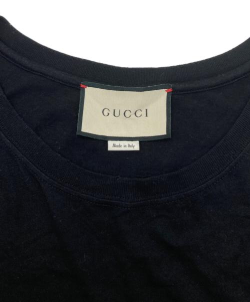 GUCCI（グッチ）GUCCI (グッチ) ロゴウォッシュド オーバーサイズTシャツ ブラック サイズ:XSの古着・服飾アイテム