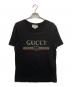 GUCCI（グッチ）の古着「ロゴウォッシュド オーバーサイズTシャツ」｜ブラック