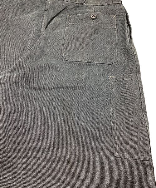 SWISS ARMY（スイスアーミー）SWISS ARMY (スイス アーミー) ヴィンテージデニムワークパンツ　50's　スイス軍　前期型 グレー サイズ:72/50の古着・服飾アイテム