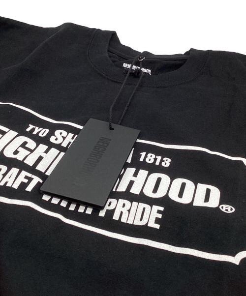 NEIGHBORHOOD（ネイバーフッド）NEIGHBORHOOD (ネイバーフッド) ロゴプリントTシャツ ブラック サイズ:XL 未使用品の古着・服飾アイテム