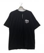 stussy×DOVER STREET MARKETステューシー×ドーバー ストリート マーケット）の古着「コラボロゴプリントTシャツ」｜ブラック