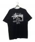 stussy (ステューシー) DOVER STREET MARKET (ドーバー ストリート マーケット) コラボロゴプリントTシャツ ブラック サイズ:XL 未使用品：8000円