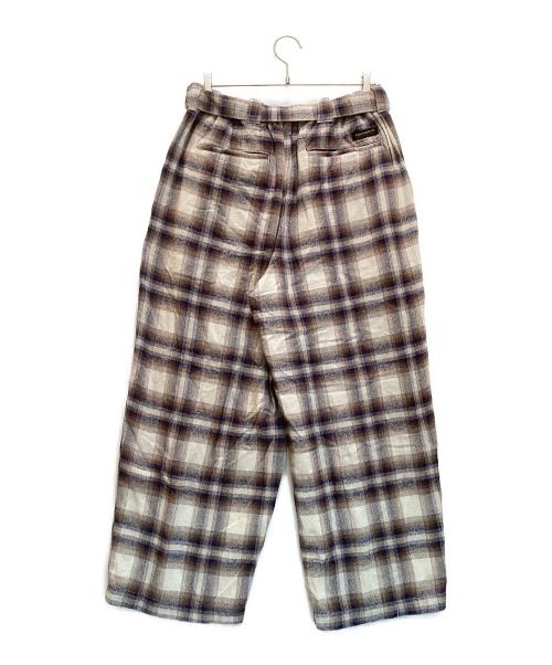 TIGHTBOOTH PRODUCTION（タイトブースプロダクション）TIGHTBOOTH PRODUCTION (タイトブースプロダクション) OMBRE HERRINGBONE SLACKS / オンブレ ヘリンボーン スラックス ベージュ サイズ:Lの古着・服飾アイテム