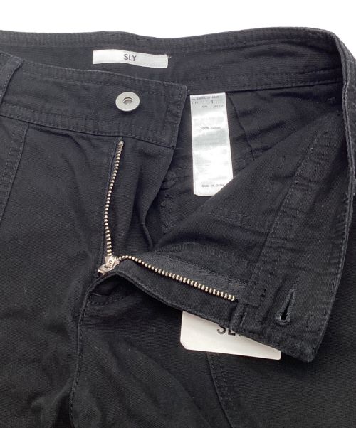 SLY（スライ）SLY (スライ) L/W MILITARY FLARE PT / ローウエスト ミリタリー フレア パンツ ブラック サイズ:1の古着・服飾アイテム