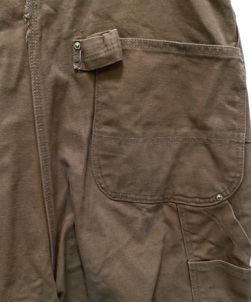 CarHartt（カーハート）CarHartt (カーハート) ダックオーバーオール ブラウン サイズ:W38L23の古着・服飾アイテム